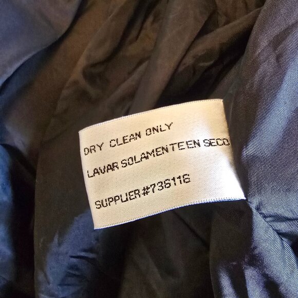 Vintage Y2K MIX IT Long Black Coat sz XL - Picture 8 of 9